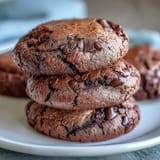 Gooey brownie cookies from box mix loaded with melty chocolate chips, perfect for quick dessert cravings.