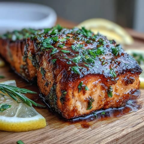 Juicy grilled salmon with smoky cedar notes and sweet maple Dijon.