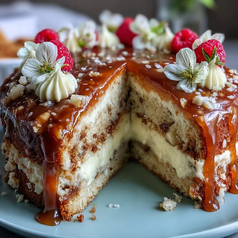Festive vanilla sheet cake layered with tangy lemon curd and topped with fluffy whipped cream and edible flowers.