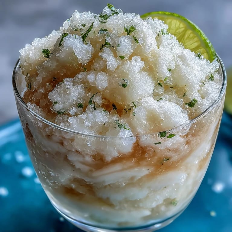 Refreshing lemon-lime soda blended with ice and sweetened condensed milk creates a light, airy cloud slushie.