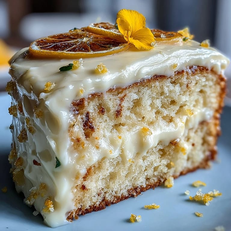 Bright lemon cake, generously frosted, perfect for a joyous celebration centerpiece.
