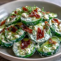 Creamy Cucumber Salad with Dill and Greek Yogurt, a light and refreshing side dish with crisp cucumbers and tangy dressing.