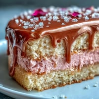 Bridal Shower Rosé Velvet Cake: elegant pink perfection with shimmering gold drip.